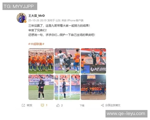 草皮质量堪忧王大雷呼吁大家共同维护主场草坪环境